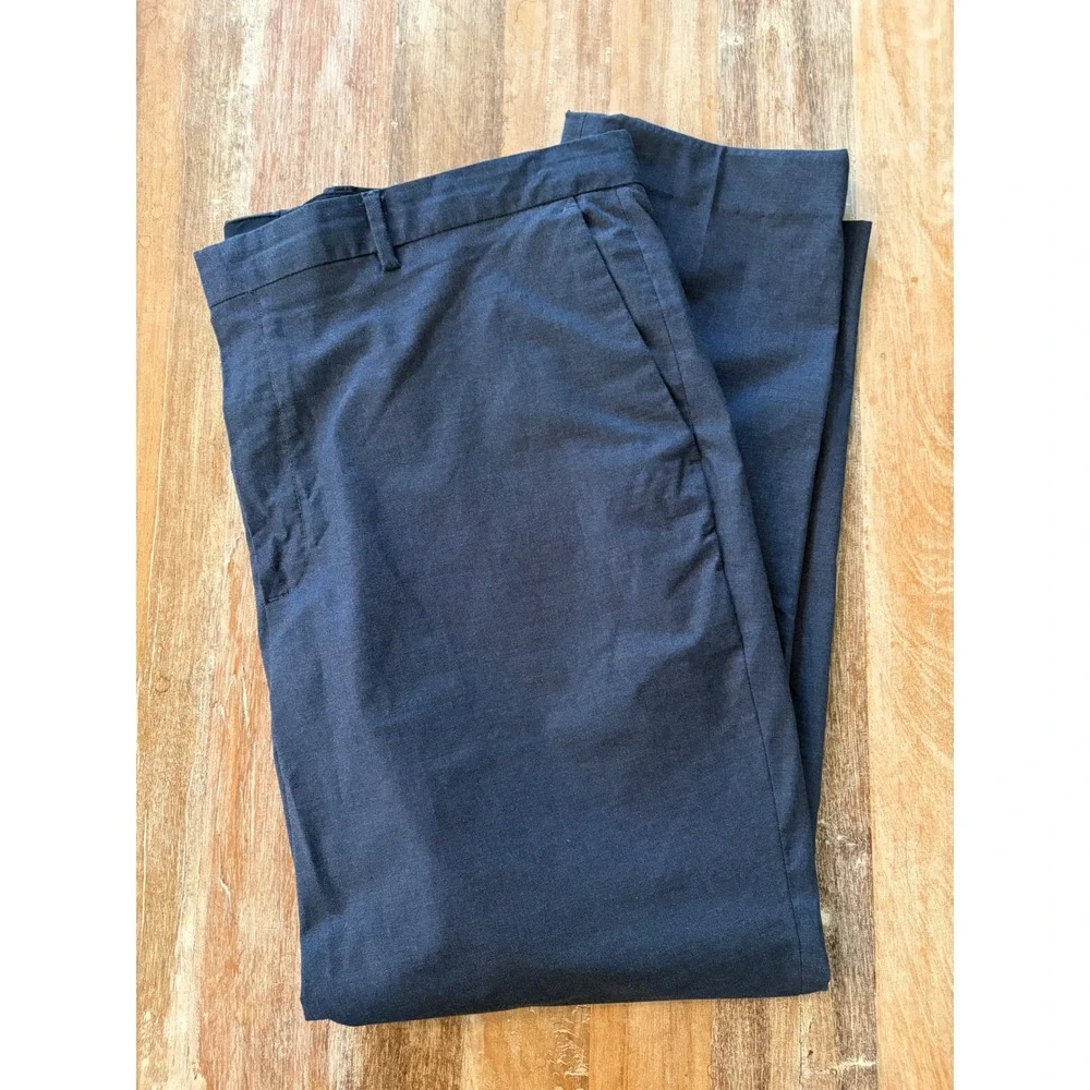 Banana Republic Mens Core Temp Non-Iron Slim Fit Chino Pants Blue 40x32 488559